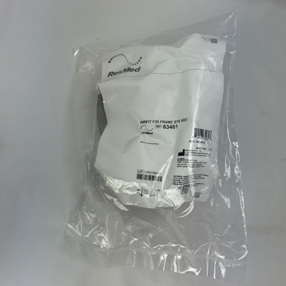 Resmed Airfit F20 Frame System Size M 63461 New Sealed Bag - Picture 1 of 4